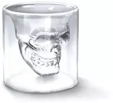 Kaukolės formos stikliukas "DOOMED", 75ml