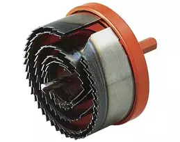 5 dalių gręžimo karūnėlių rinkinys Wolfcraft 2160000; 28/35/50/68/75 mm