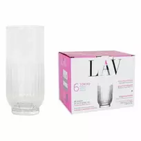 LAV Kokteilio taurės 380 ml - 6 vnt. aiški stiklinė