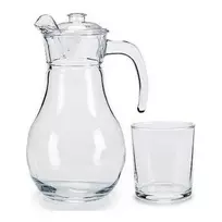 Vivalto Rinkinys akiniai Indelis 5 vnt Permatomas Glass 4 x (40 cl) / 1 x (1,8 l)