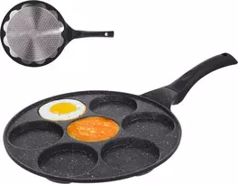 Orion Keptuvė kiaušiniams GRANDE 27 cm granitinė 7 formos