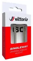 Bekamerinis ventilis Vittoria Singleway brass juodas 60mm 2vnt.