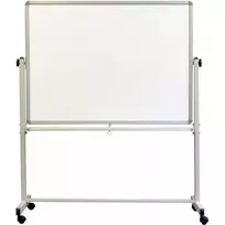 Dvipusė vartoma magnetinė lenta MEMOBE BASIC, 200x100 ( aukštis su remu 185) cm, mobili