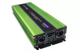 Įtampos keitiklis Qoltec Pure Sine Wave Monolith + įkroviklis (51945) 3000W 12V