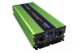 Įtampos keitiklis Qoltec Pure Sine Wave Monolith + įkroviklis (51943) 2000W 12V