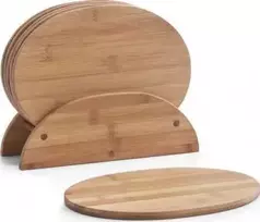 Zeller komplet bambusowe deski kuchenne + stojak