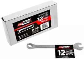 AW-Tools AWTOOLS KLUCZE PŁASKO-OCZKOWE KOMPLET 10elem. 6,7,8,10,12,13,14,15,17,19 mm