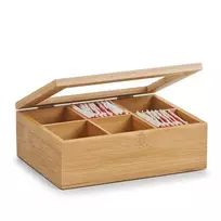 Bamboo Bambuko arbatos dėžutė maišeliuose - 6 skyreliai, ZELLER