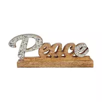 Krist+ Dekoratyvinė figūrėlė Peace Blizgučiai Medžio (6 x 13 x 31 cm)