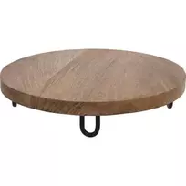 Excellent Houseware Serviravimo lenta medinė ant kojų 28,5 cm