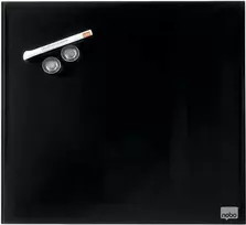 Nobo maža magnetinė stiklo lenta su sauso trynimo paviršiumi, 300 x 300 mm juoda