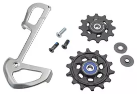 Galinio pavarų perjungėjo ratukų komplektas SRAM XX1 Eagle X-Sync CERAMIC su kojelės dalimi