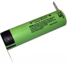 Avacom Rechargeable industrial battery 18650 Panasonic 3400mAh 3.7V Li-Ion battery pins to Z