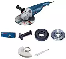 BOSCH kampinis šlifuoklis 180mm/2200W GWS 2200-180 WŁĄCZNIK ŁOPATKOWY