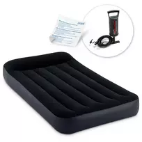 Pripučiamas čiužinys 191x99x25 cm su stūmokliniu pompa INTEX 64141