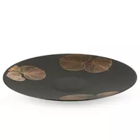 Eurofirany LIMITED COLLECTION VICTORIA5 Dekoratyvinė lėkštė ∅ 37 X 4 cm, spalva: juoda, auksinė