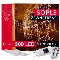 Šviesos užuolaida Springos CL0305 300 LED