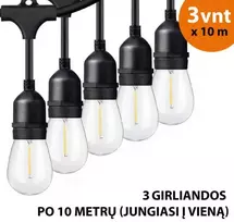 Tonro Lauko girlianda (LED lemputės) 30 m Drop