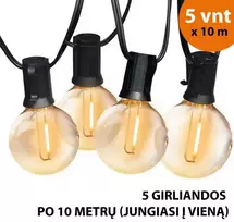 Tonro Lauko girlianda (LED lemputės) 50 m Elegance