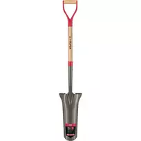 Kastuvas 40 cm su medine rankena 78 cm, plienine D formos rankena ir vidutinio dydžio laipteliais Truper®