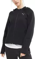 Puma Džemperis Moterims Evostripe Full-Zip Hoodie Juodas 583532 01