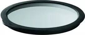 Rosle šviežio maisto dangtis 24 cm stiklo / skaidraus / juodo silikono