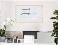 Magnetinė lenta AVELI 90x60, medinis rėmas