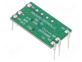 Module: RF | FM transmitter | FSK | 433.92MHz | 2.2÷3.6VDC | 10dBm | THT