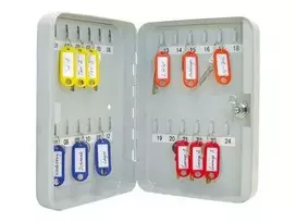 WEDO raktų spintelė 21 raktui Matmenys: 27x9,5x35 šviesiai pilka