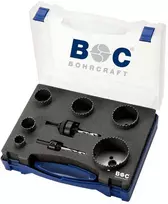Gręžimo karūnėlių HSS Bi-Metal rinkinys BOHRCRAFT su adapteriais LS 6 Elektro, 8 vnt.