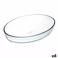 Orkaitės Indas Ô Cuisine ovalus 26,2 x 17,9 x 6,2 cm Skaidrus stiklas (6 vnt.)