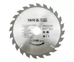 Pjūklas medžiui diskinis Yato | 200x30/2,2mm 24dant,