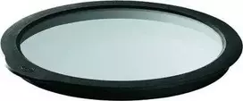 Rosle šviežio maisto produkto dangtis 12 cm stiklo / skaidraus / juodo silikono