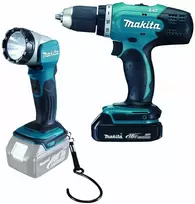 Makita DDF453SYEL Akumuliatorinis gręžimo atsuktuvas su žibintuvėliu Li-ion LXT 18V/1.5Ah