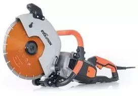 Evolution R300DCT+ elektrinis betono pjūklas su dulkių šalinimo sistema ir 300 mm aukščiausios kokybės deimantiniu disku