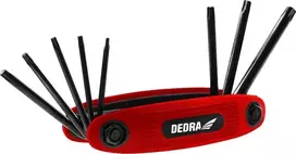 Dedra Torx raktai T9T40 rinkinys 8vnt CRV juodos spalvos