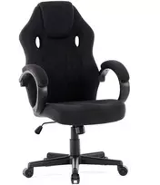Žaidimų kėdė SENSE7 Prism, Juoda (medžiaginė)