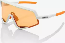 1 GLENDALE Soft Tact Oxyfire balti akiniai – persimonų lęšis (oranžinis stiklas) (NAUJIENA, 2021 m.)