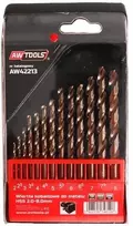 Grąžtas AW-Tools AWTOOLS METALO GRĄŽIAI 2,0–8,0 mm / KOBALTAS / 13 VIENŲ RINKINYS