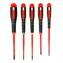 ERGO™ Slim VDE izoliuotų atsuktuvų rinkinys su 3 komponentų rankena – 5 vnt., Bahco