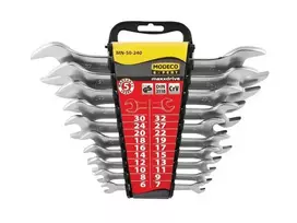 Modeco Plokščių veržliarakčių rinkinys 6-32mm 10 vnt. (MN-50-240)
