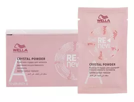 Švelnūs plaukų spalvos šalinimo milteliai Wella Renew Crystal Powder 5 vnt x 9 g