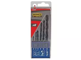 Modeco HSS cilindrinis metalinis grąžtas 2 4 5 3 6 8 mm rinkinys (MN-60-931)
