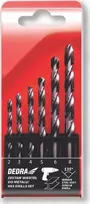 Grąžtas Dedra 6 grtu metalui komplektas HSS Plienas 4341135 2493614755866938117 mm