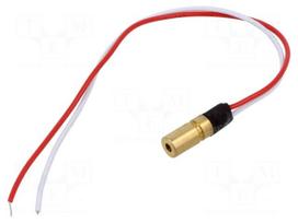 Module: laser | 1mW | red | dot | 650nm | 2.7÷3.3VDC | 5÷15mA