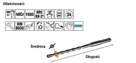 Grąžtas Art-Pol ARTPOL grąžtai SDS PLUS 12x 400mm