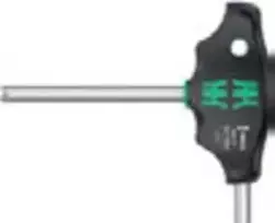 Šešiakampis atsuktuvas su T-formos rankena WERA 454 Hex-Plus HF 3x100mm