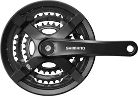 Shimano FC-TY501 kampisarja, 175 mm 48/38/28T, 6-8v, ketjusuojalla