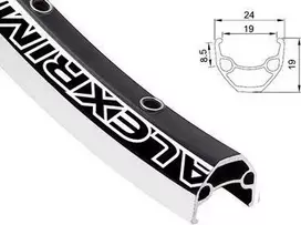 Alexrims Siena mtb EN24 29 "x32 otw. Tūbelės Paruoštos H.display dangtelis (ALX- EN2429)