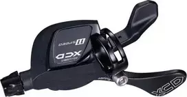 Microshift MICROSHIFT XCD pavarų perjungiklis, dešinysis, 11 greičių, suderinamas su Shimano, Xpress+ trigeris, be pavaros indikatoriaus (NAUJAS)